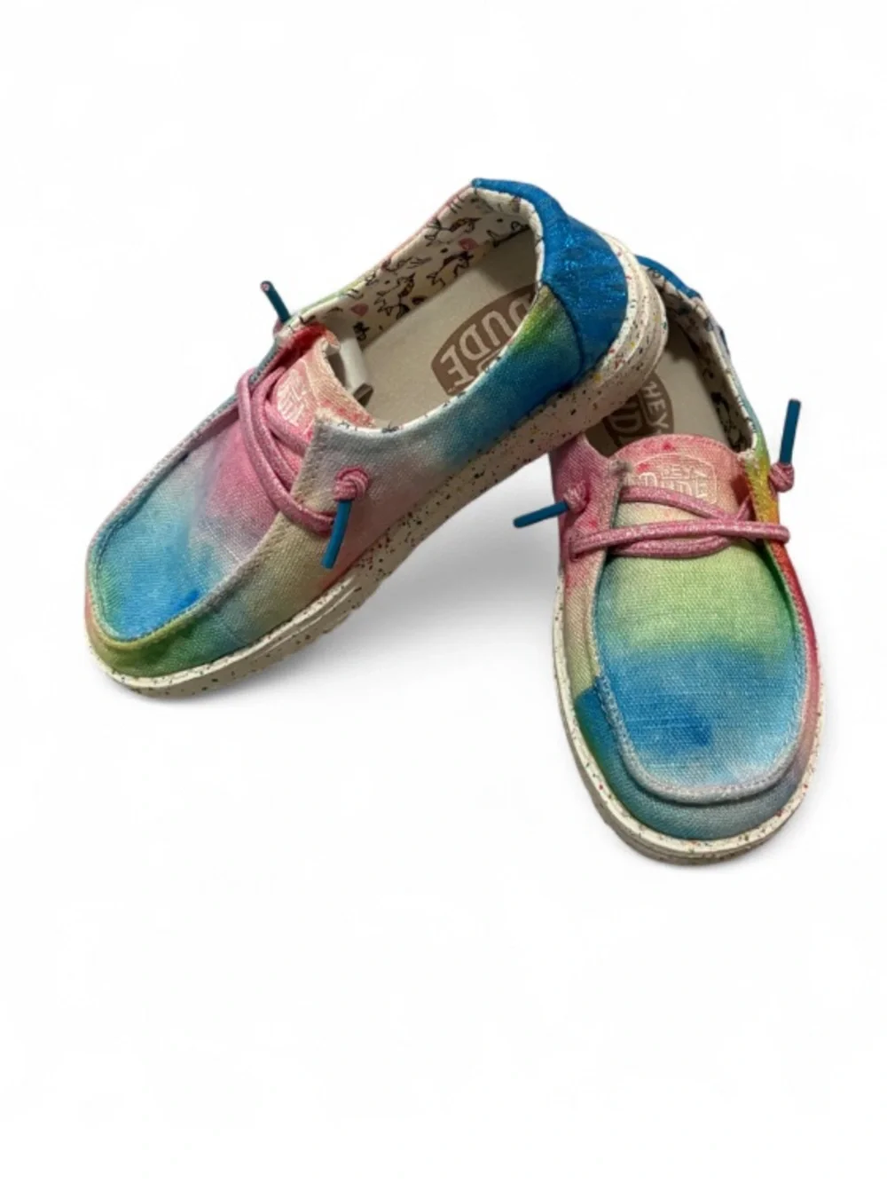 Hey Dude Wendy Toddler Dreamer Tie Dye Slip-On Moc-Toe Shoes